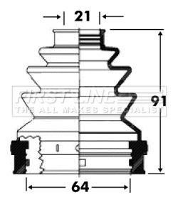 FIRST LINE FCB2818 Пыльник шруса для HONDA CIVIC VII Hatchback (EU, EP, EV)
