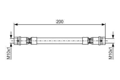BOSCH 1 987 476 402 Тормозной шланг 