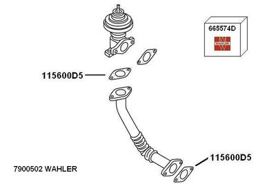 RECIRCULARE GAZE EVACUARE BorgWarner 7900502