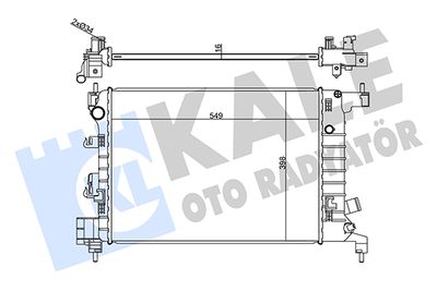 KALE OTO RADYATÖR 356315 Радиатор охлаждения двигателя  для CHEVROLET  (Шевроле Кобалт)