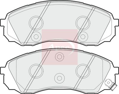 APEC Brake Pad Set, disc brake PAD1584