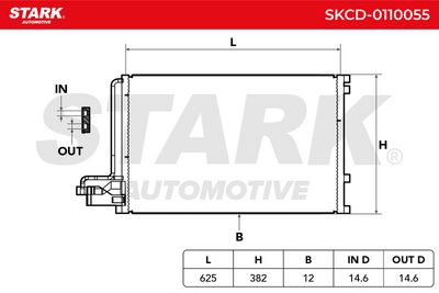 кондензатор, климатизация STARK SKCD-0110055