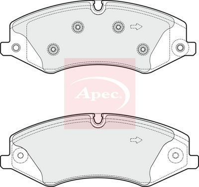 APEC Brake Pad Set, disc brake PAD1836