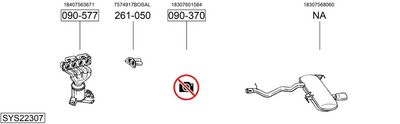 Изпускателна система BOSAL SYS22307
