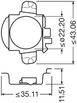 LAMPENFASSUNG HAUPTSCHEINWERFER ams-OSRAM 64210DA03 2