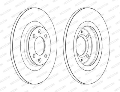 Bromsskiva FERODO DDF2511C