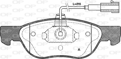OPEN PARTS BPA0587.21 Тормозные колодки и сигнализаторы  для ALFA ROMEO 145 (930_) 1.6 i.e. 16V T.S. (930.A2)