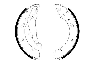 BOSCH Bremsbackensatz