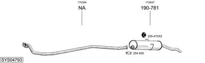 ABGASANLAGE BOSAL SYS04793