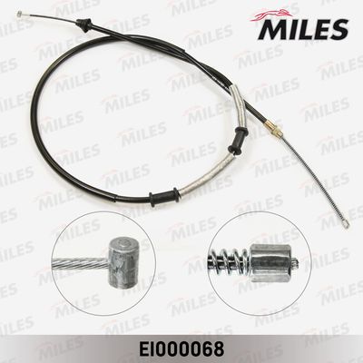 Тросик, cтояночный тормоз MILES EI000068 для FIAT DOBLO