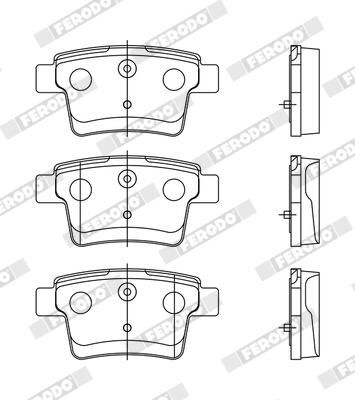 BREMSBELAGSATZ SCHEIBENBREMSE FERODO FDB1885 1