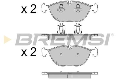 Комплект тормозных колодок, дисковый тормоз BREMSI BP3571 для ROLLS-ROYCE SILVER