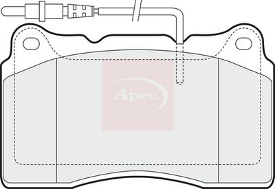 APEC Brake Pad Set, disc brake PAD1434