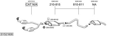 Układ wydechowy BOSAL SYS21608