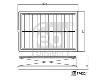 LUFTFILTER FEBI BILSTEIN 176224 2