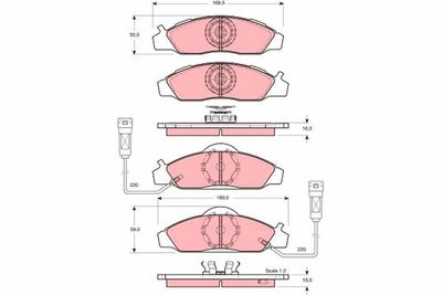 Brake Pad Set, disc brake GDB3134