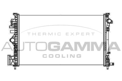 Радиатор, охлаждение двигателя AUTOGAMMA 105322 для OPEL INSIGNIA
