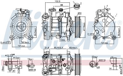 COMPRESOR CLIMATIZARE NISSENS 89593 7