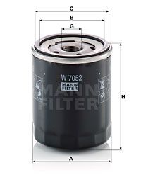 W 7052 MANN-FILTER Масляный фильтр