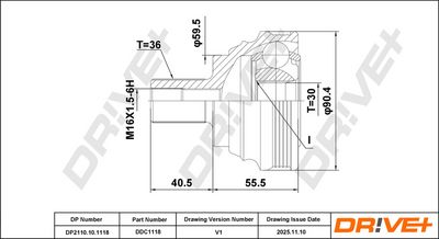 каре комплект, полуоска DR!VE+ DP2110.10.1118