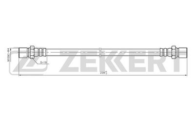 ZEKKERT BS-9024 Тормозной шланг  для CHEVROLET  (Шевроле Вектра)