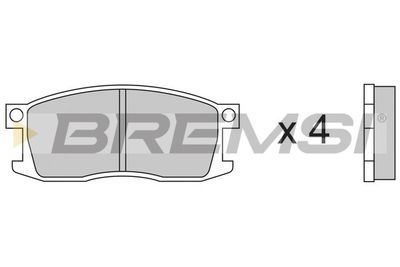 Комплект тормозных колодок, дисковый тормоз BREMSI BP2190 для HONDA QUINTET