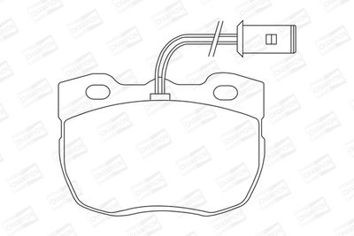 BREMSBELAGSATZ SCHEIBENBREMSE CHAMPION 571439CH 1