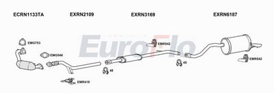 Układ wydechowy EUROFLO RNCAP121001A00