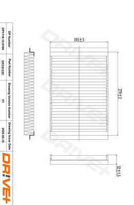FILTER INNENRAUMLUFT DR!VE+ DP1110120166 0