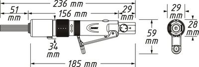 HAZET Mini ihlový odhrdzovač 9035M-6