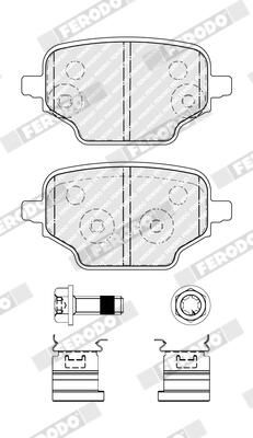 BREMSBELAGSATZ SCHEIBENBREMSE FERODO FDB5378 1