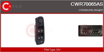 COMUTATOR MACARA GEAM CASCO CWR70065AS