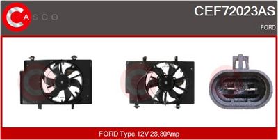 MOTOR ELECTRIC VENTILATOR CASCO CEF72023AS
