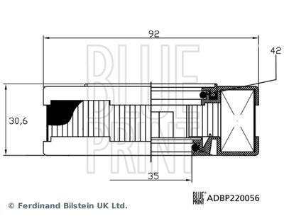 FILTRU AERISIRE BLOC MOTOR BLUE PRINT ADBP220056 2