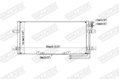 CONDENSATOR CLIMATIZARE WALKER WCD00460 7