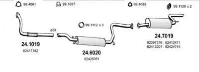 Układ wydechowy ASSO ART1247