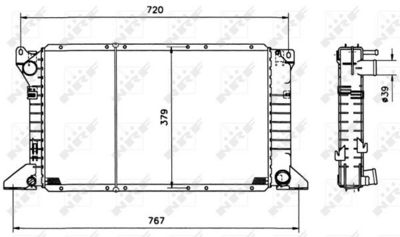 RADIATOR RACIRE MOTOR NRF 517373 4