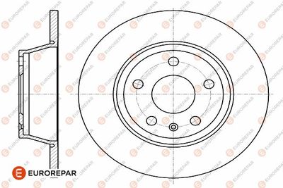 Тормозной диск EUROREPAR 1642770180 для AUDI TT