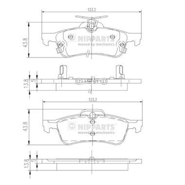 SET PLACUTE FRANA FRANA DISC NIPPARTS N3612036