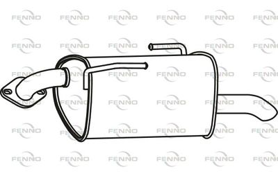 FENNO P60030 Глушитель выхлопных газов  для SUBARU LEGACY (Субару Легак)