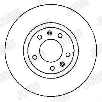 Тормозной диск JURID 561596J для FIAT PALIO