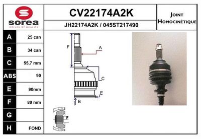 GELENKSATZ ANTRIEBSWELLE