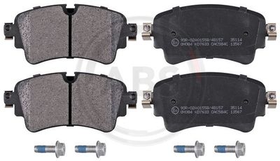 Zestaw klocków hamulcowych, hamulce tarczowe A.B.S. 35114