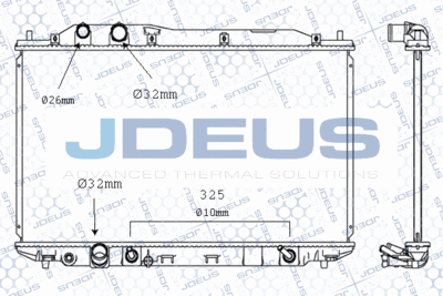 JDEUS M-0130310 Радиатор охлаждения двигателя  для HONDA CIVIC (Хонда Цивик)