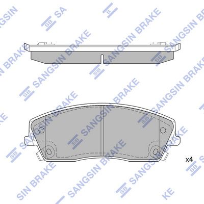 Комплект тормозных колодок, дисковый тормоз Hi-Q SP1507 для CHRYSLER 300C