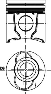 Zuiger (diameter 108mm, STD) past: MASSEY FERGUSON 699, 6497  VALTRA T 170, T 170C, T 180, T 190
