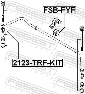 BRAT/BIELETA SUSPENSIE STABILIZATOR FEBEST 2123TRFKIT 1