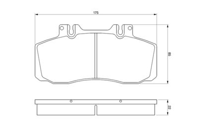 Brake Pad Set, disc brake 0 986 468 350