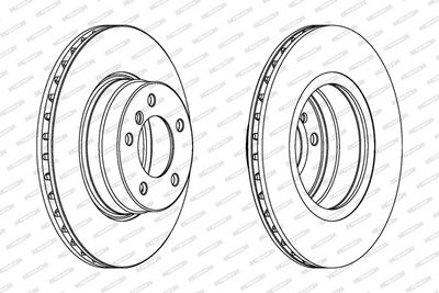 BREMSSCHEIBE FERODO DDF1241C 1