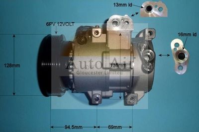 Auto Air Gloucester Compressor, air conditioning 14-2076P